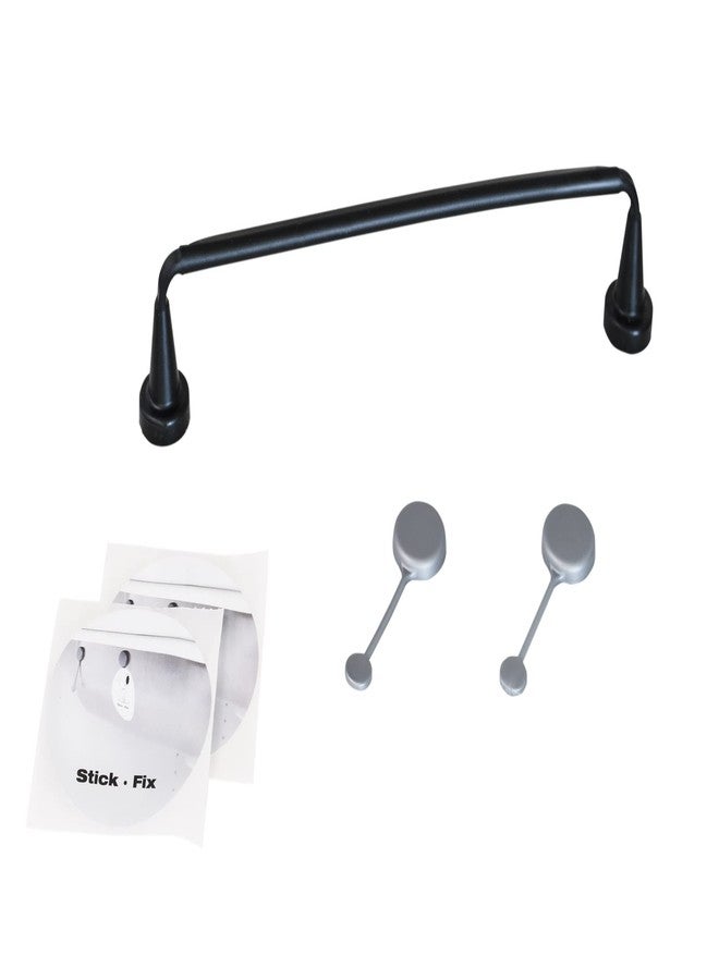 Reenbergs ByMagnetic Dish Cloth Rail in-Sink Drying Rack Made in Denmark Choose Magnet Strength (Black Flexible Plastic + 1 Swedish Dishcloth, Strong Magnets (for Corian/Granite Thick Sink)) - Image 1